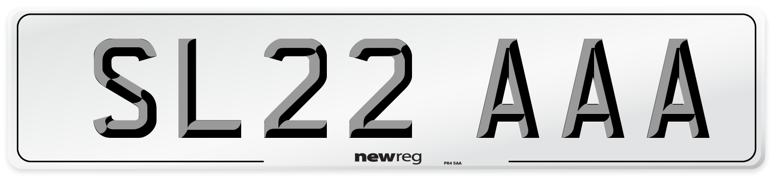 SL22 AAA Number Plate from New Reg